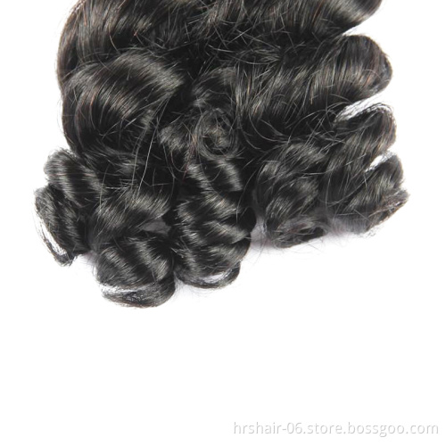 Cambodian hair remy human hair fumi weft Double Drawn Wefts Weave Bundles 3pcs/bags